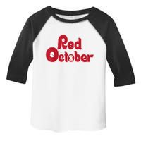 Retro Red October Philadelphia Vintage Toddler Fine Jersey T-Shirt