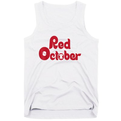 Retro Red October Philadelphia Vintage Tank Top