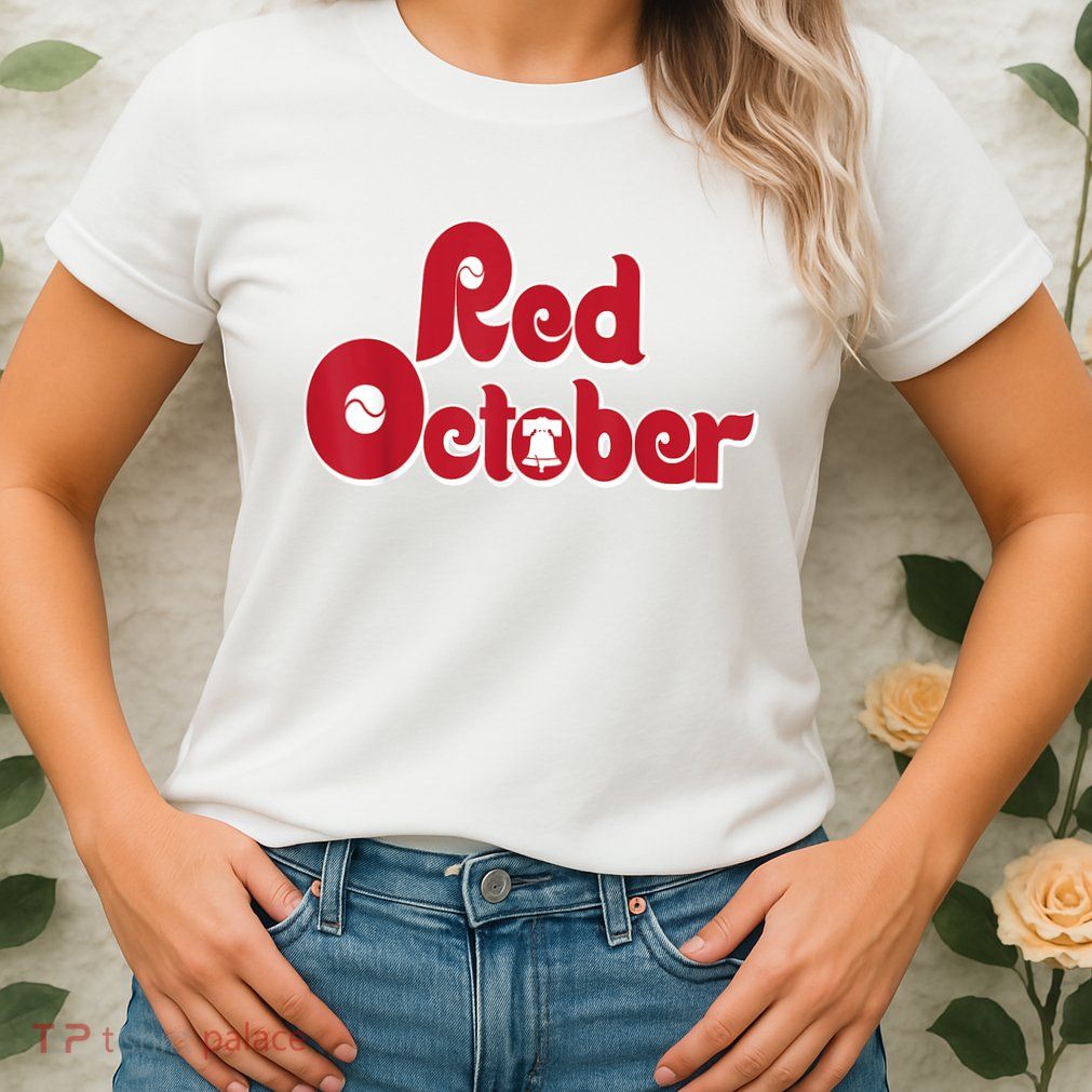 Retro Red October Philadelphia Vintage Womens T-Shirt