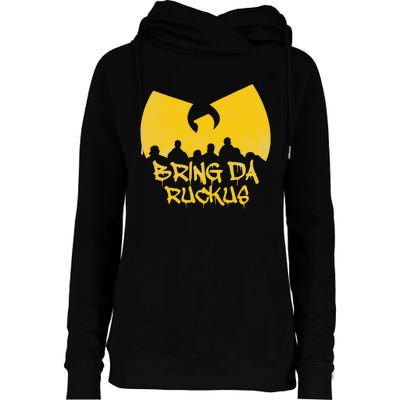 Ruckus Revival Old School Hip Hop Vibes Womens Funnel Neck Pullover Hood