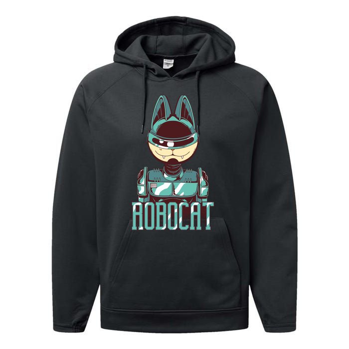 Robocat Performance Fleece Hoodie