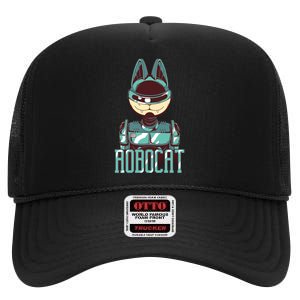 Robocat High Crown Mesh Back Trucker Hat