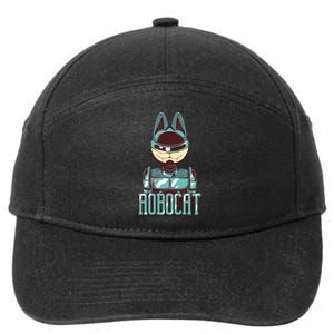 Robocat 7-Panel Snapback Hat