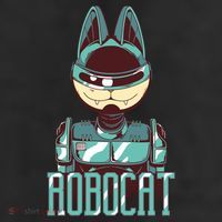 Robocat 11oz C Handle Ceramic Mug