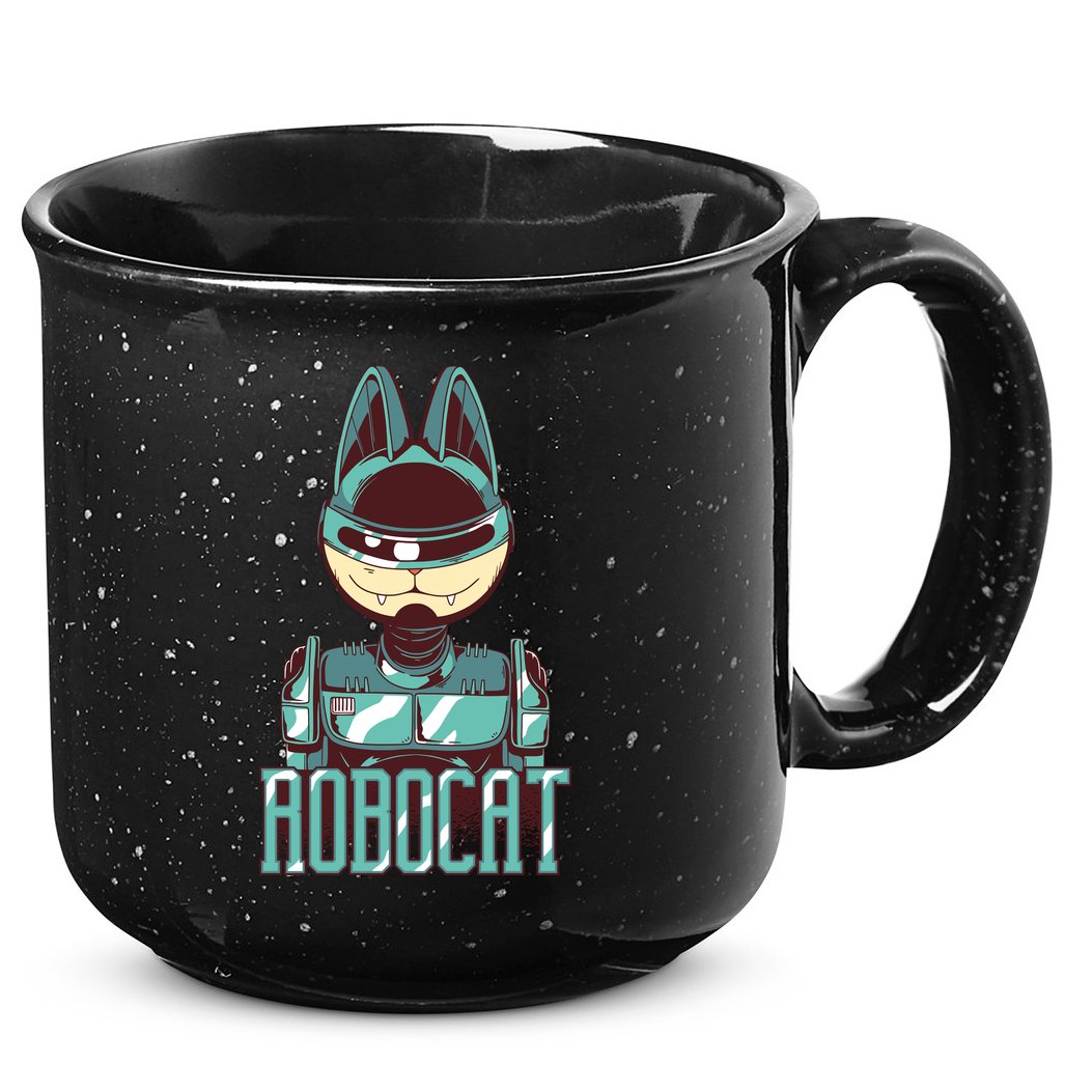 Robocat 15oz Campfire Ceramic Mug