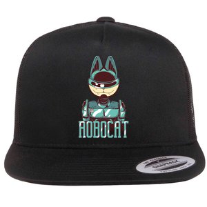 Robocat Flat Bill Trucker Hat