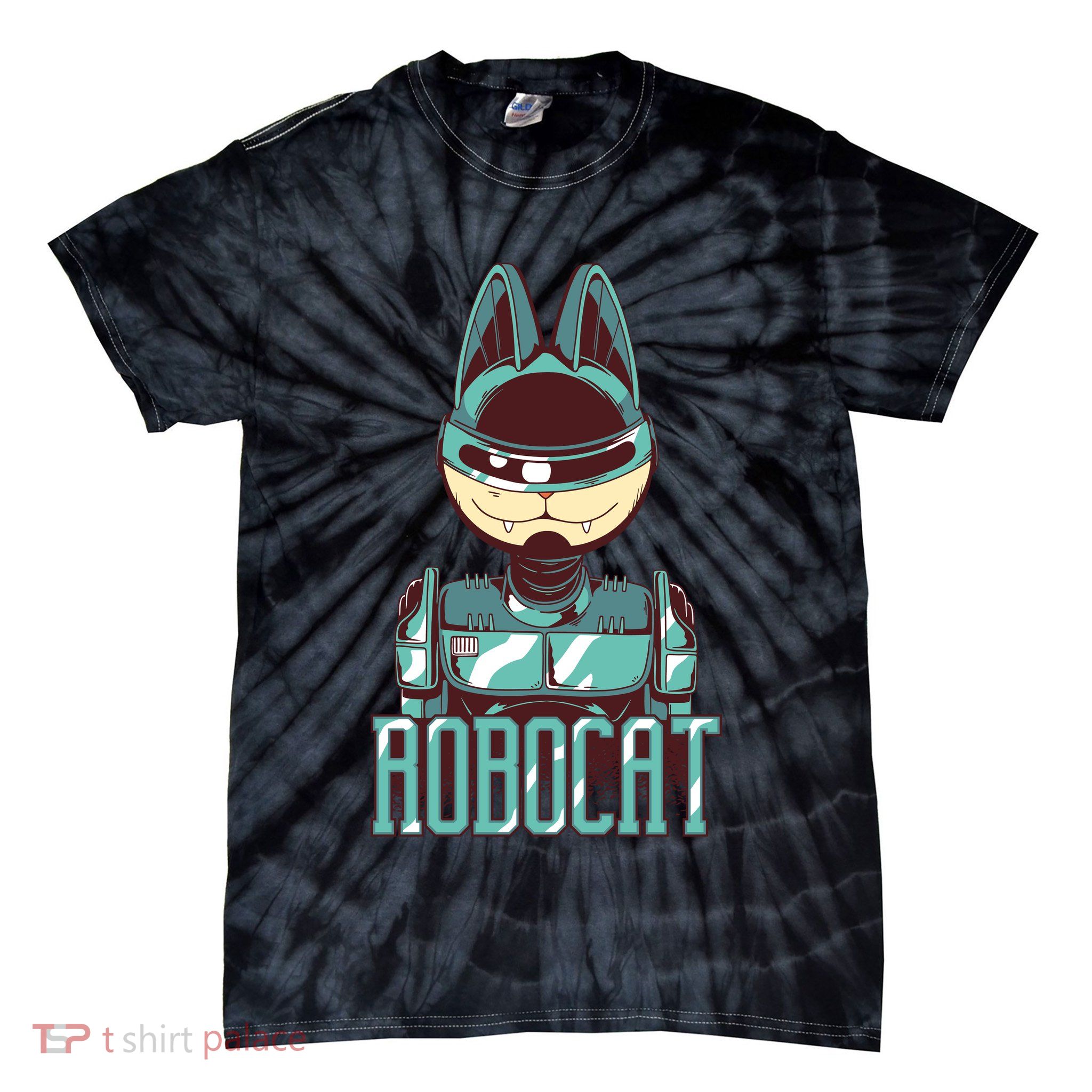 Robocat Tie-Dye T-Shirt