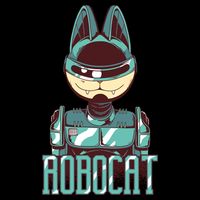 Robocat Ladies Long Sleeve Shirt
