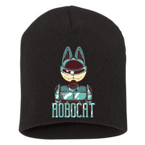 Robocat Short Acrylic Beanie