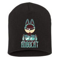 Robocat Short Acrylic Beanie