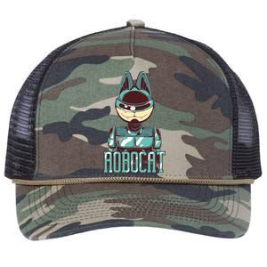 Robocat Retro Rope Trucker Hat Cap