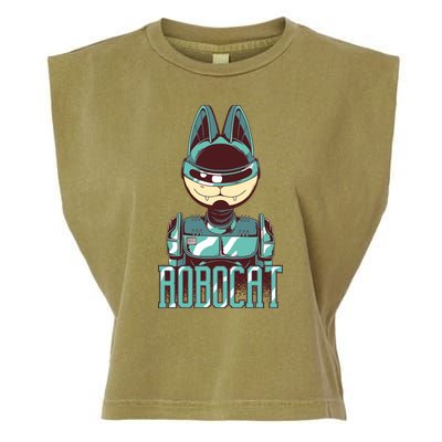 Robocat Garment-Dyed Women's Muscle Tee