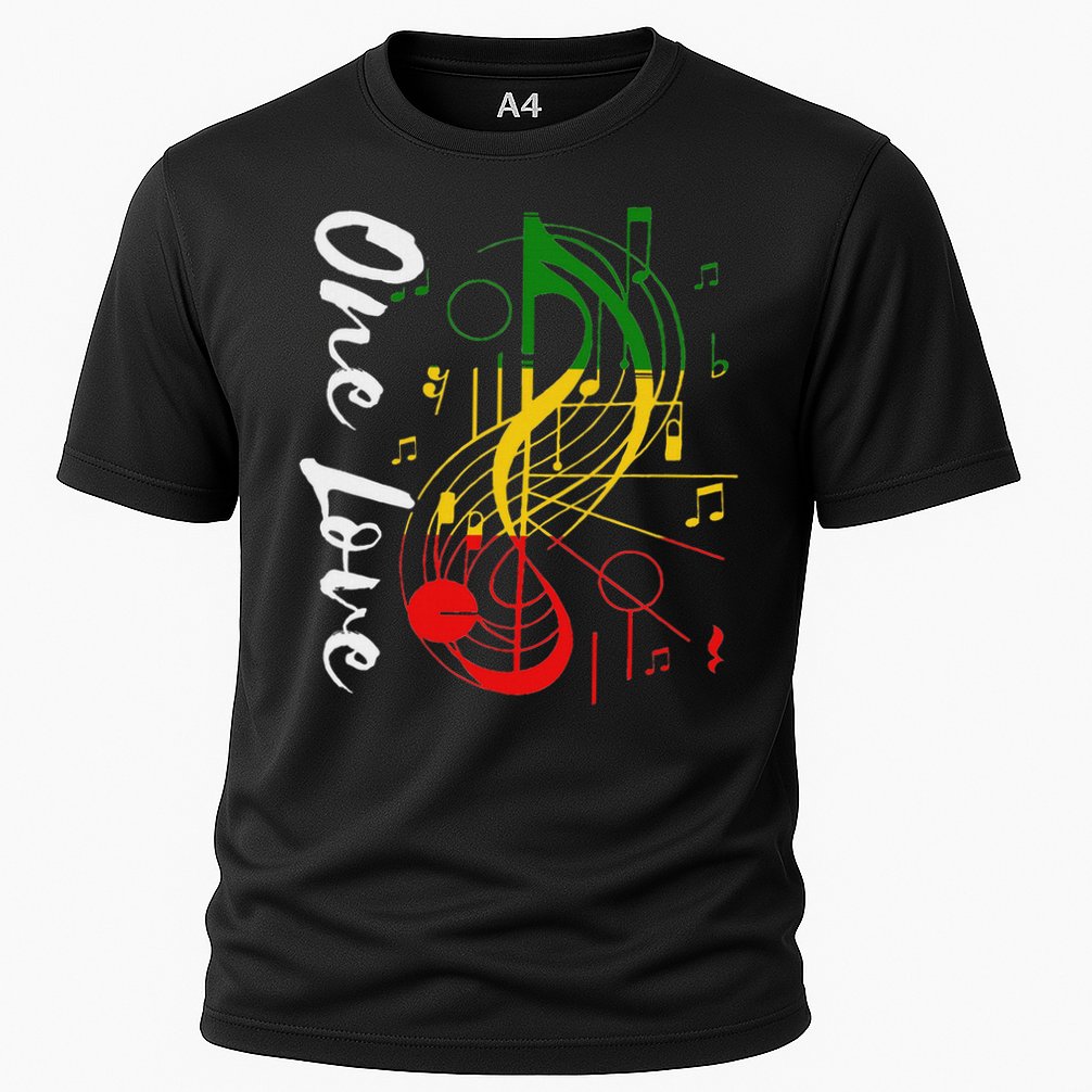 Reggae Rastafari One Pride Love Cooling Performance Crew T-Shirt