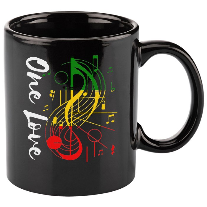 Reggae Rastafari One Pride Love 11oz C Handle Ceramic Mug