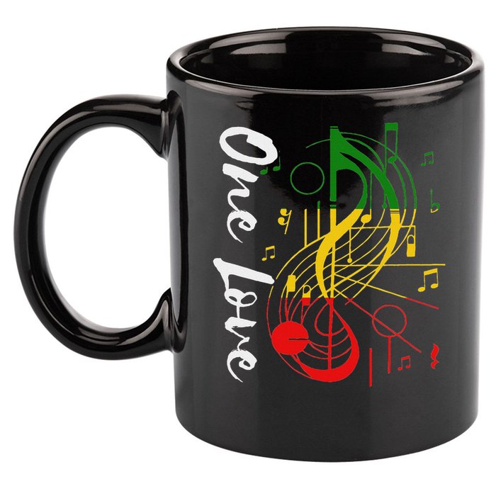 Reggae Rastafari One Pride Love 11oz C Handle Ceramic Mug