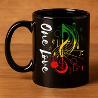 Reggae Rastafari One Pride Love 11oz C Handle Ceramic Mug