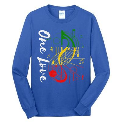 Reggae Rastafari One Pride Love Tall Long Sleeve T-Shirt