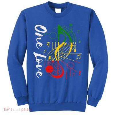 Reggae Rastafari One Pride Love Tall Sweatshirt