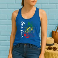 Reggae Rastafari One Pride Love Womens Tank Top