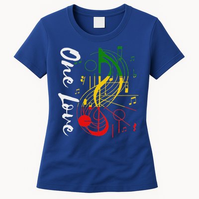 Reggae Rastafari One Pride Love Womens T-Shirt