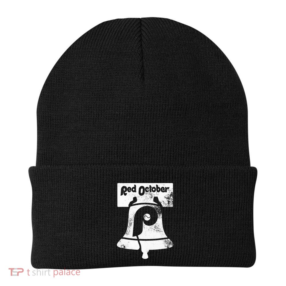 Retro Red October P.hilly P.hiladelphia Vintage Ring the bell Beanie