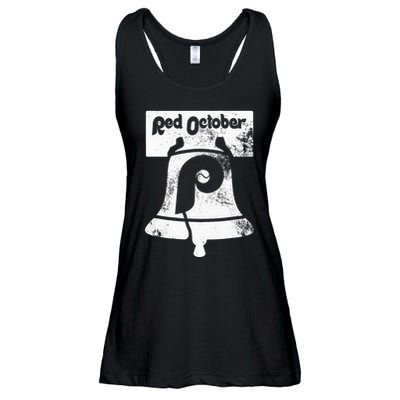 Retro Red October P.hilly P.hiladelphia Vintage Ring the bell Ladies Essential Flowy Tank