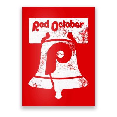 Retro Red October P.hilly P.hiladelphia Vintage Ring the bell Poster