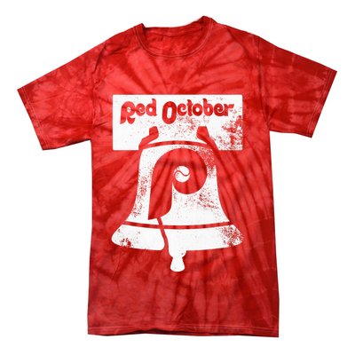 Retro Red October P.hilly P.hiladelphia Vintage Ring the bell Tie-Dye T-Shirt