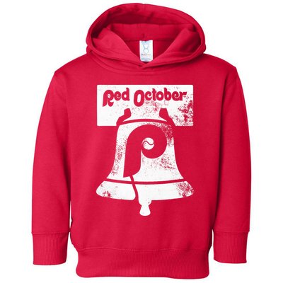 Retro Red October P.hilly P.hiladelphia Vintage Ring the bell Toddler Hoodie