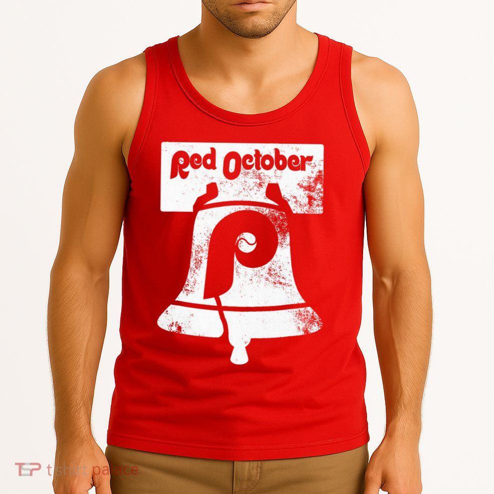 Retro Red October P.hilly P.hiladelphia Vintage Ring the bell Tank Top