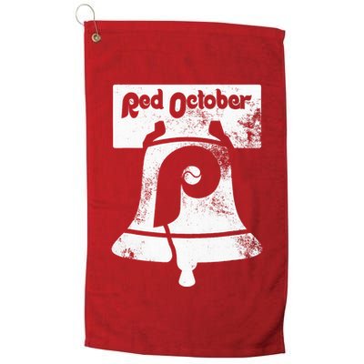 Retro Red October P.hilly P.hiladelphia Vintage Ring the bell Golf Towel