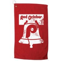 Retro Red October P.hilly P.hiladelphia Vintage Ring the bell Golf Towel