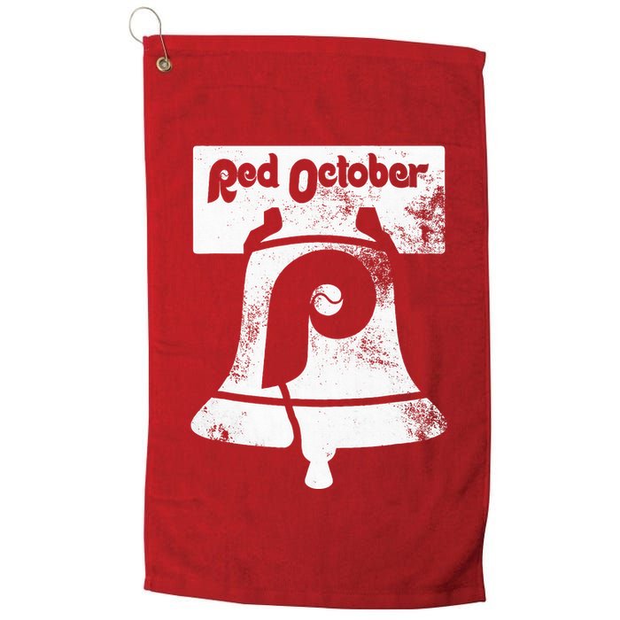 Retro Red October P.hilly P.hiladelphia Vintage Ring the bell Golf Towel