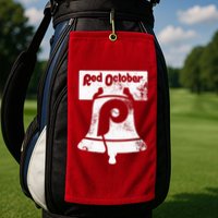 Retro Red October P.hilly P.hiladelphia Vintage Ring the bell Golf Towel