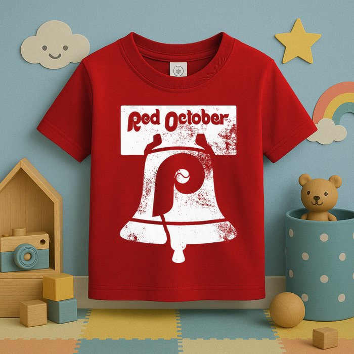 Retro Red October P.hilly P.hiladelphia Vintage Ring the bell Toddler T-Shirt