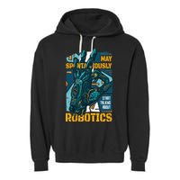 Robotics Garment-Dyed Fleece Hoodie