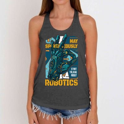 Robotics Women's Knotted Racerback Tank