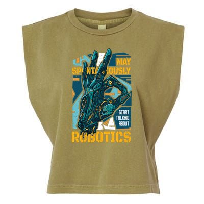 Robotics Garment-Dyed Women's Muscle Tee