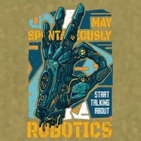 Robotics Garment-Dyed Women's Muscle Tee