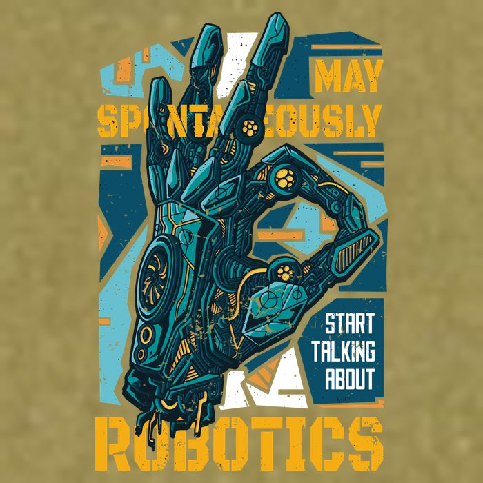 Robotics Garment-Dyed Women's Muscle Tee