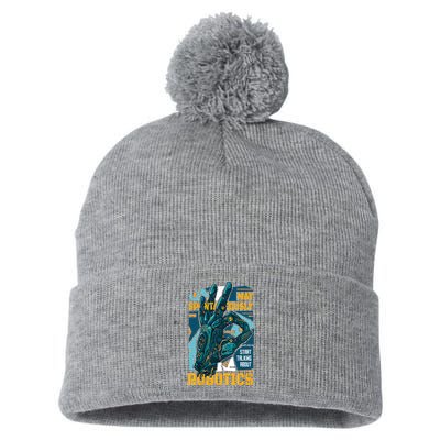 Robotics Pom Pom 12in Knit Beanie