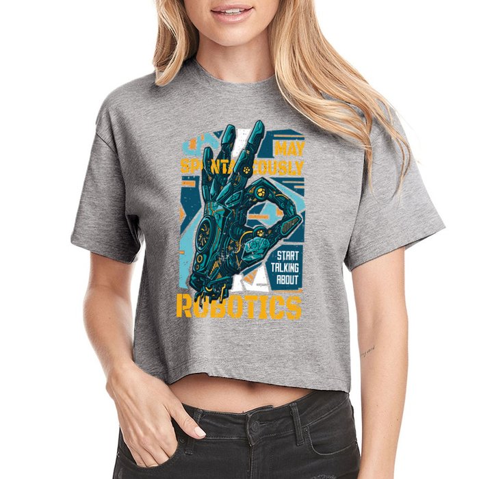 Robotics Crop Top