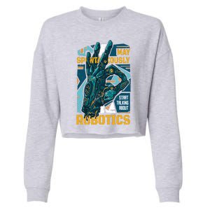 Robotics Cropped Pullover Crew