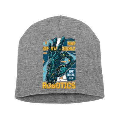 Robotics Short Acrylic Beanie