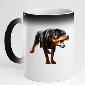 Rottweiler 11oz Black Color Changing Mug