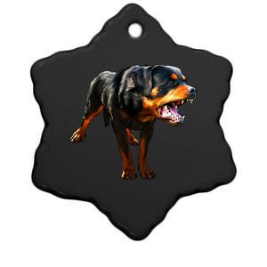 Rottweiler Ceramic Star Ornament