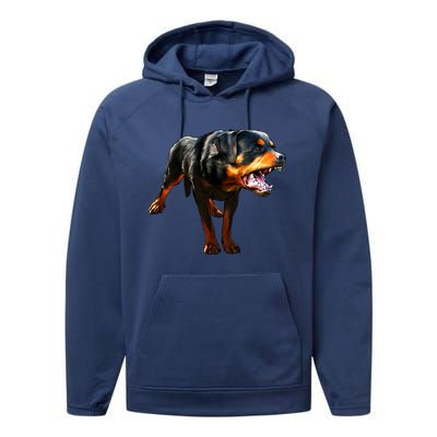 Rottweiler Performance Fleece Hoodie