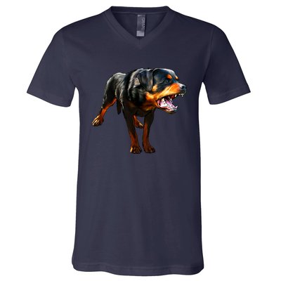 Rottweiler V-Neck T-Shirt