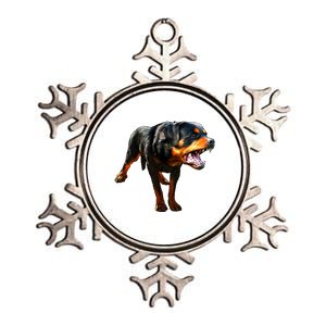 Rottweiler Metallic Star Ornament