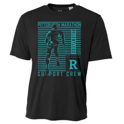 Runners Retro Pittsburgh 2024 Marathon 26 Miles Cooling Performance Crew T-Shirt